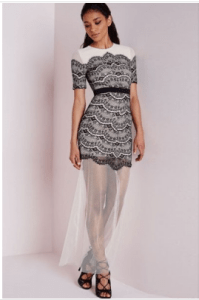 Black Lace Overlay Sheer Mesh Extension Maxi Dress Size:One Size Price:$18.14 www.chaselover.com Free Shipping over $50. 👍 Contact us💬 Skype：ChaseLover Email：Service@chaselover.com Phone：001 646 568 9897