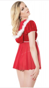 White Fur Trim Mesh Splice Hooded Santa Babydoll Set Size:One Size Price:$15.64 http://www.chaselover.com/White-Fur-Trim-Mesh-Splice-Hooded… Free Shipping over $50. 👍 Contact us💬 Skype：ChaseLover Email：Service@chaselover.com Phone：001 646 568 9897